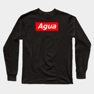 Agua Watter Bottle Meme Long Sleeve T-Shirt